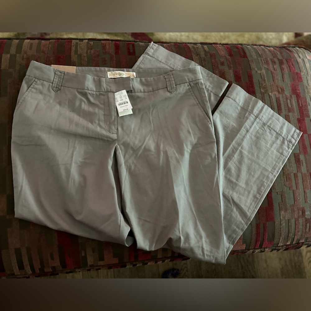 NWT Women’s J.Crew Classic Twill City Fit Chino Pants Size 14R Buttery Twill